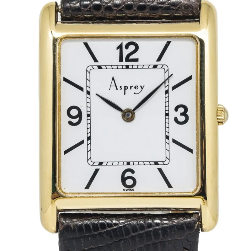 Asprey Vintage Gold Tank 25mm